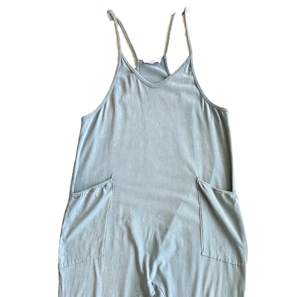 Talulah S Small Blue Harem Jumpsuit Spaghetti Strap Racerback Pockets - Picture 1 of 11